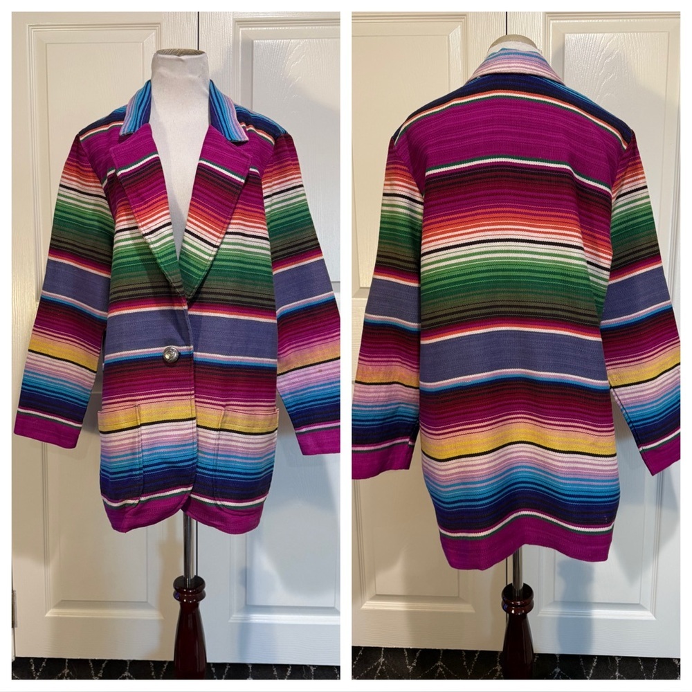 90s Vintage Roper Western Blanket Blazer